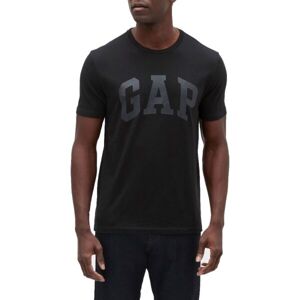 GAP V-BASIC LOGO T Pánské tričko, černá, velikost S