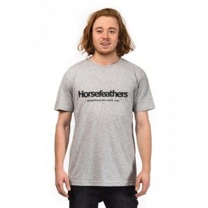 Horsefeathers QUARTER T-SHIRT šedá XL - Pánské tričko