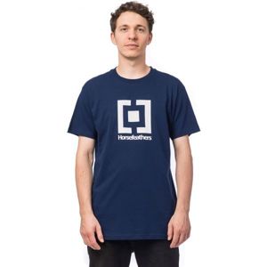 Horsefeathers BASE T-SHIRT modrá XL - Pánské tričko