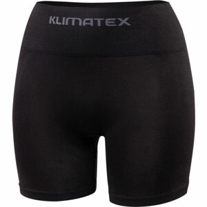 Klimatex BONDY Dámské bezešvé boxerky s vyšším sedem, černá, velikost M