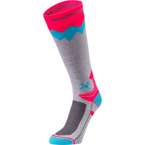 Klimatex TOLI Dětské lyžařské ponožky, šedá, veľkosť 35-38
