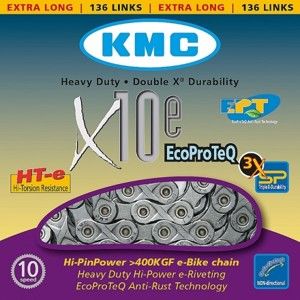 KMC ŘETĚZ X10E EPT NEREZ Černá  - Řetěz