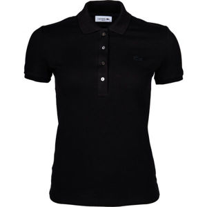 Lacoste SHORT SLEEVE POLO Dámské polo tričko, Černá, velikost