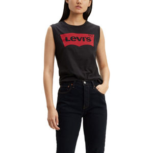 Levi's ON TOUR TANK RED HSMK TANK BLACK GRAPHIC černá M - Dámské tričko bez rukávů