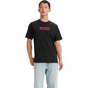 Levi's SS RELAXED FIT TEE BOXTAB Pánské tričko, černá, velikost L