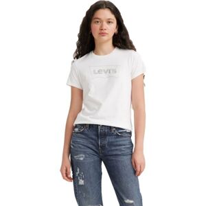 Levi's THE PERFECT TEE Dámské tričko, bílá, velikost L