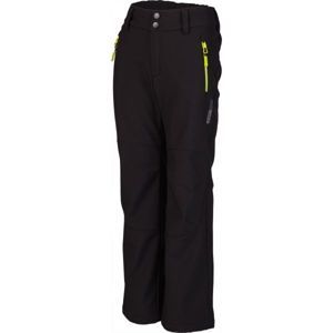 Lewro DAYK černá 128-134 - Dětské softshellové kalhoty