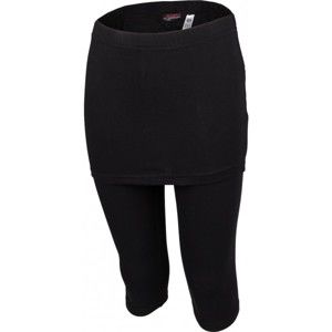 Lewro GALINA 140 - 170 černá 164-170 - Dívčí tříčtvrteční kalhoty se sukní