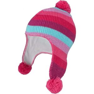 Lewro MALAGA Dívčí pletená čepice, růžová, velikost 12-15