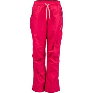 Lewro MILAN růžová 116-122 - Dětské zateplené kalhoty