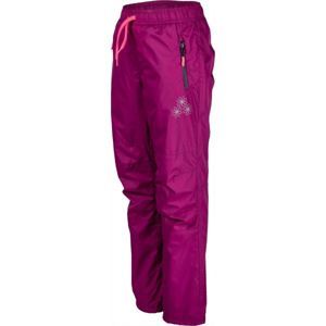 Lewro NILAN fialová 164-170 - Dětské zateplené kalhoty