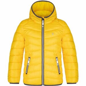 Loap INGELL Dětská zimní bunda, žlutá, velikost 112-116