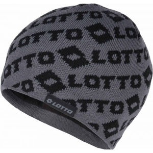 Lotto PETT Chlapecká pletená čepice, šedá, velikost UNI