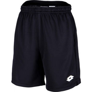 Lotto SQUADRA B II SHORT 7 PL Chlapecké tenisové šortky, Černá,Bílá, velikost XL