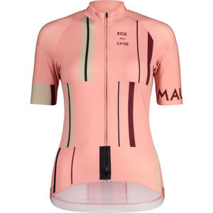 Maloja PURAM 1/2 růžová M - Dámský cyklistický dres