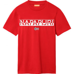 Napapijri SARAS červená M - Pánské tričko