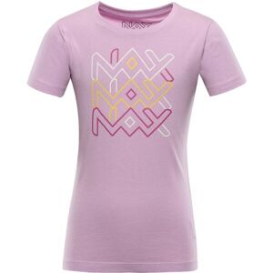 NAX VILLAGO Dětské bavlněné triko, Růžová,Mix, velikost 164-170