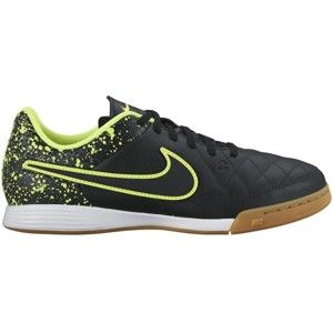 Nike JR TIEMPO GENIO LEATHER IC černá 6Y - Dětská sálová obuv