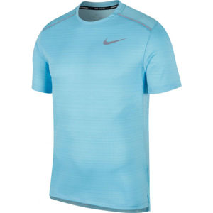 Nike DRY MILER TOP SS M modrá 2XL - Pánské běžecké tričko