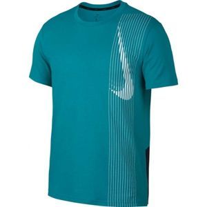 Nike DRY TOP SS LV zelená S - Pánské tričko