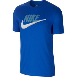 Nike NSW TEE BRAND MARK M modrá S - Pánské tričko