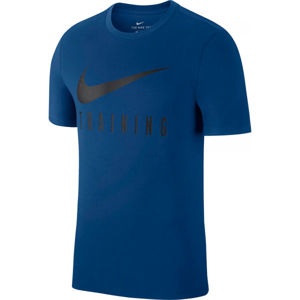 Nike DRY TEE NIKE TRAIN M Pánské tričko, tmavě modrá, velikost L