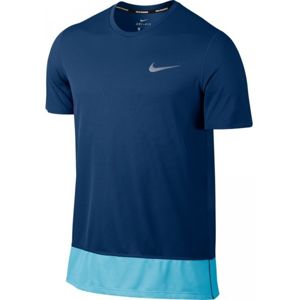 Nike BRTHE RAPID TOP SS tmavě modrá S - Pánské běžecké triko