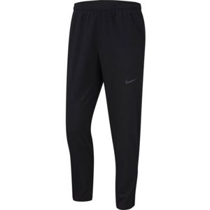 Nike RUN STRIPE WOVEN PANT M Pánské běžecké kalhoty, Černá,Šedá, velikost