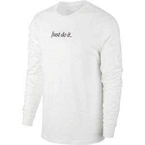 Nike NSW LS TEE JDI EMB M bílá M - Pánské tričko s dlouhým rukávem