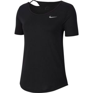 Nike TOP SS RUNWAY W černá XS - Dámské běžecké tričko