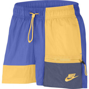 Nike SPORTSWEAR Dámské šortky, Fialová,Žlutá,Tmavě modrá, velikost S