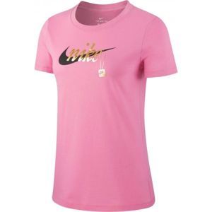 Nike NSW TEE SPORT CHARM růžová S - Dámské tričko