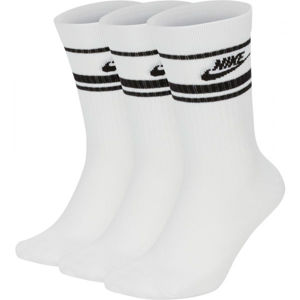 Nike CREW NSW ESSENTIAL STRIPE U bílá M - Unisexové ponožky