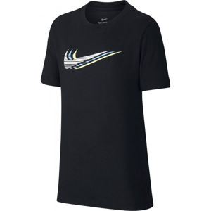 Nike NSW TEE TRIPLE SWOOSH U černá L - Dětské tričko