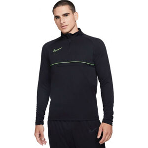 Nike DF ACD21 DRIL TOP M Pánský fotbalový top, Černá,Světle zelená, velikost
