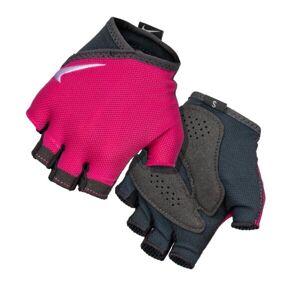 Nike GYM ESSENTIAL FITNESS GLOVES Dámské fitness rukavice, růžová, velikost S
