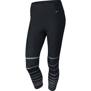 Nike LEGEND TI CAPRI BURNOUT černá L - Dámské tréninkové capri