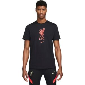 Nike LFC M NK CREST SS TEE Pánské tričko, černá, velikost XL