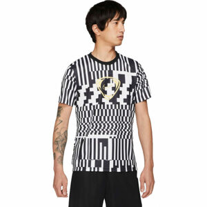 Nike DRY ACD TOP SS FP JB M Pánské fotbalové tričko, Bílá,Černá,Béžová, velikost