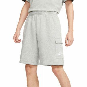 Nike SPORTSWEAR CLUB Pánské šortky, Šedá,Bílá, velikost M