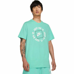 Nike SPORTSWEAR JDI Pánské tričko, Tyrkysová,Bílá, velikost XL