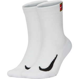 Nike MULTIPLIER CREW 2PR CUSH Unisexové ponožky, bílá, velikost XL