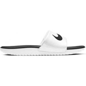 Nike KAWA Dětské pantofle, Bílá,Černá, velikost 7