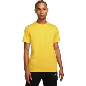 Nike SPORTSWEAR CLUB Pánské tričko, žlutá, veľkosť M