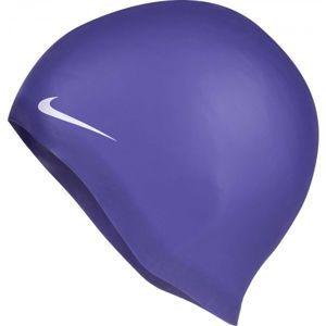 Nike SOLID SILICONE fialová NS - Plavecká čepice