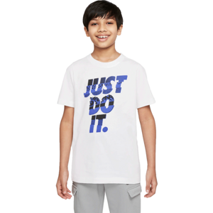 Nike U NSW TEE CORE BRANDMARK 1 Chlapecké tričko, bílá, velikost M