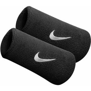 Nike SWOOSH DOUBLEWIDE WRISTBAND Potítko, černá, velikost OS