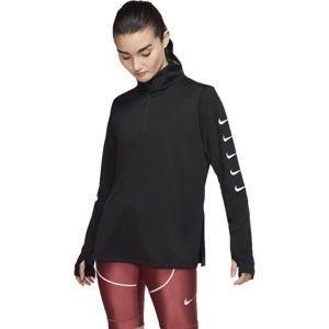 Nike SWOOSH RUN TOP HZ černá XL - Dámské běžecké tričko