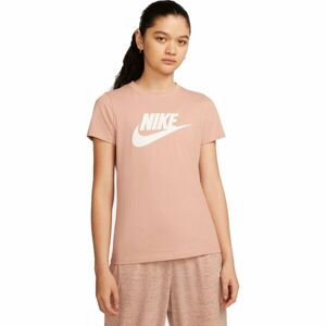 Nike SPORTSWEAR ESSENTIAL ICON FUTURA Dámské tričko, oranžová, veľkosť M