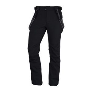 Northfinder ISHAAN černá XXL - Pánské softshellové kalhoty